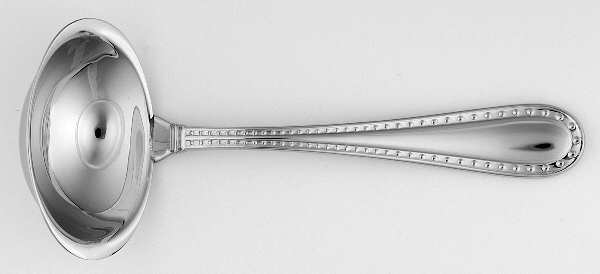 Rivets (Stainless, Glossy) Solid Gravy Ladle by Ricci (Argentieri)