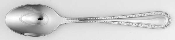 Rivets (Stainless, Glossy) Solid Serving Spoon by Ricci (Argentieri)