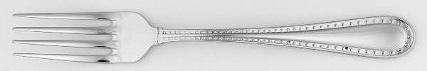 Rivets (Stainless, Glossy) Solid Serving Fork by Ricci (Argentieri)