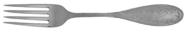 Japanese Bird and Bamboo (Stainless) Solid Serving Fork