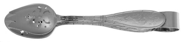Japanese Bird and Bamboo (Stainless) Ice Serving Tongs Small HC