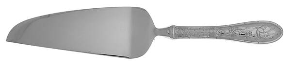 Japanese Bird and Bamboo (Stainless) Pie and Cake Server with Stainless Blade HC