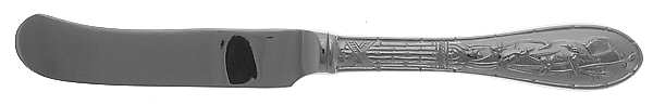 Japanese Bird and Bamboo (Stainless) Butter Spreader Hollow Hdl-Paddle/Stainless Blade