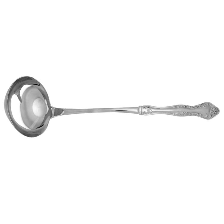 Wisteria (Stainless) Soup Ladle with Stainless Bowl HC