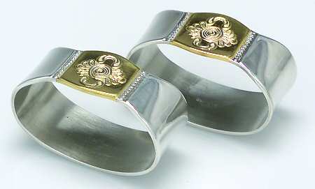 RBB3 (Silverplate, Hollowware) Napkin Ring - Set of 2