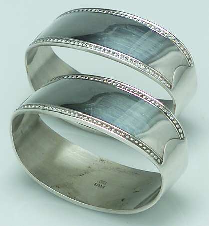 RBB3 (Silverplate, Hollowware) Napkin Ring - Set of 2