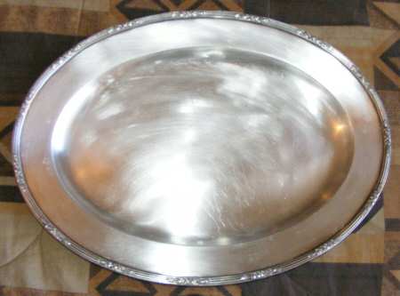 4020 (Silverplate, Hollowware) Silverplate Platter