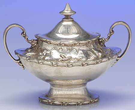 118 (Sterling, Hollowware) Sugar Bowl & Lid