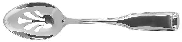 Silver Scroll (Stainless) Pierced Tablespoon (Serving Spoon)