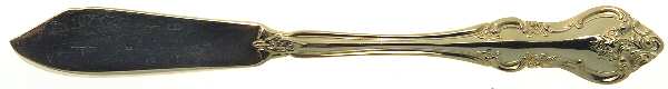 RXV2-Gold Electroplate Flat Handle Master Butter Knife