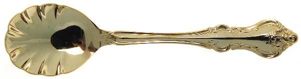 RXV2-Gold Electroplate Sugar Shell Spoon