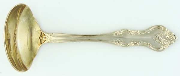 RXV2-Gold Electroplate Solid Piece Cream Ladle