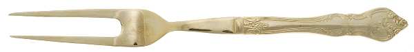 RXV2-Gold Electroplate Large Stainless-Prong Roast Carving Fork