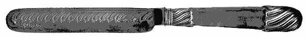 RBL18 (Silverplate) Blunt Hollow Knife