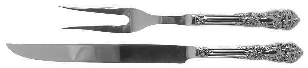 Haversham (Stainless) Large 2-Piece Roast Carving Set w/Stainless Blade