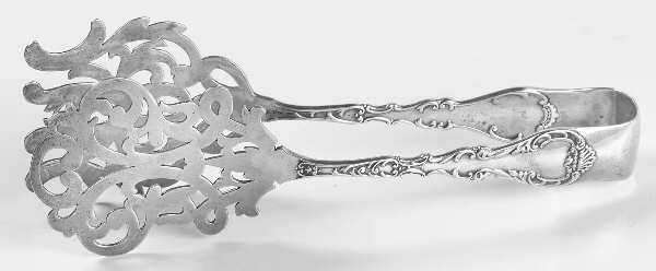 ROF6 (Sterling) Solid Piece Aspragus Tongs