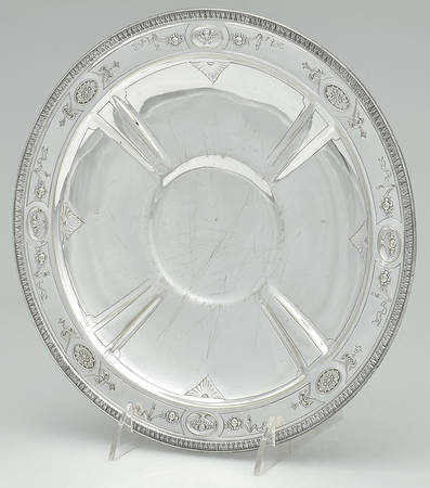 Sir Galahad (Silverplate, Hollowware) Silverplate Footed Cake Plate