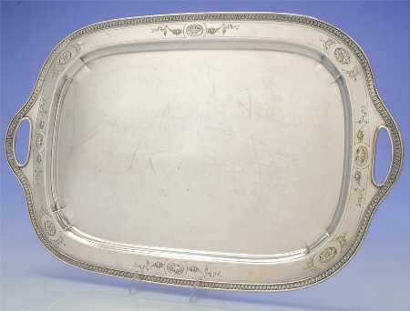 Sir Galahad (Silverplate, Hollowware) Large Silverplate Waiter Tray