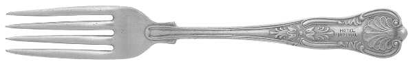 Kings (Silverplate, 1890, Hotel Ware) Fork