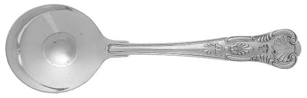 Kings (Silverplate, 1890, Hotel Ware) Round Bowl Soup Spoon (Cream Soup)