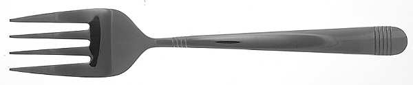 Equation (Stainless) Large Solid Cold Meat Serving Fork by Retroneu