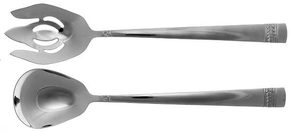 Evergreen (Stainless) (2 Pc) Solid Salad Set