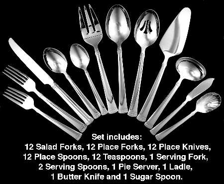 Diamond Braid (Stainless) 67 Piece Set