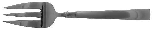 Whittaker (Stainless) Large Solid Cold Meat Serving Fork