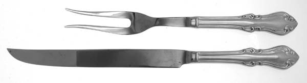Shubert (Stainless) Large 2-Piece Roast Carving Set w/Stainless Blade