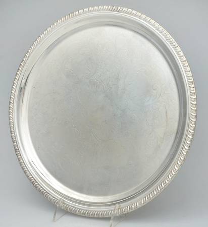 Silverplate Hollowware 12" Round Tray