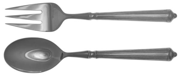 Rialto (Stainless) (2 Pc) Solid Salad Set
