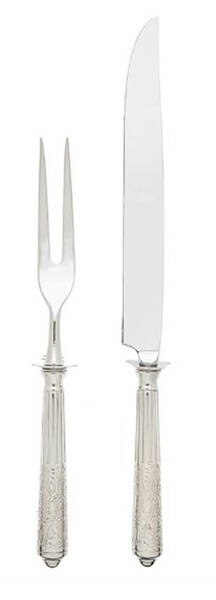 Amalfi (Stainless) Small Solid 2-Piece Steak Carving Set