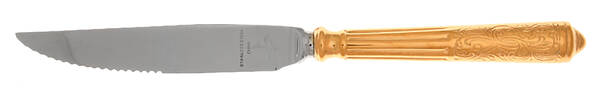 Amalfi (Gold Electroplate) Steak Knife Individual Hollow, Serrate HC