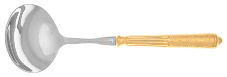 Amalfi (Gold Electroplate) Gravy Ladle with No Spout Stainless Bowl HC