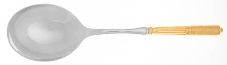 Amalfi (Gold Electroplate) Casserole Spoon with Smooth Stainless Bowl HC