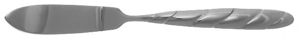 Modern Swirl (Stainless) Flat Handle Master Butter Knife