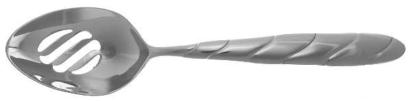 Modern Swirl (Stainless) Pierced Tablespoon (Serving Spoon)