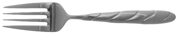 Modern Swirl (Stainless) Medium Solid Cold Meat Serving Fork