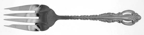 RXV3 (Stainless) Medium Solid Cold Meat Serving Fork