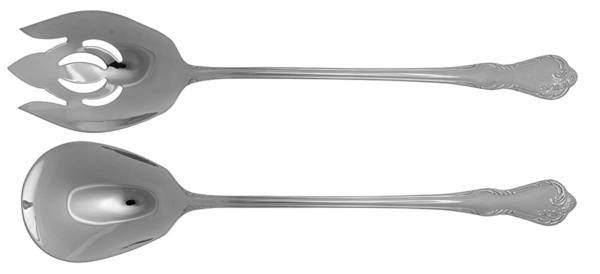 Lattice Rose (Stainless) Solid Oversized Serving Salad Set
