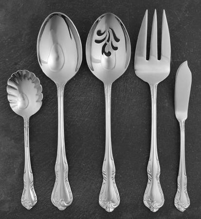 Lattice Rose (Stainless) 5 Piece Hostess Set