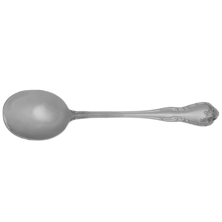 Lattice Rose (Stainless) Round Bowl Soup Spoon (Cream Soup) HC