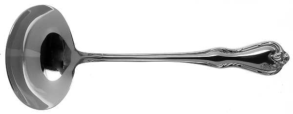 Lattice Rose (Stainless) Solid Gravy Ladle