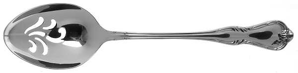 Lattice Rose (Stainless) Pierced Tablespoon (Serving Spoon)