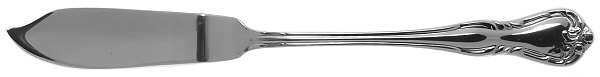 Lattice Rose (Stainless) Flat Handle Master Butter Knife
