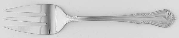 Lattice Rose (Stainless) Medium Solid Cold Meat Serving Fork