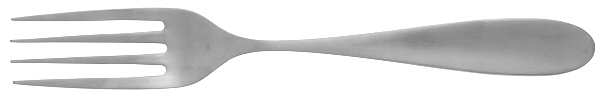 Deka (Stainless) Large Solid Cold Meat Serving Fork