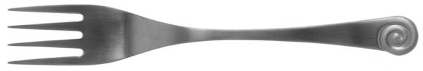 Ammonite Satin (Stainless) Solid Serving Fork