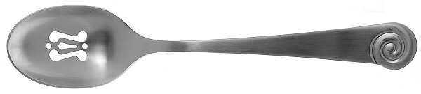 Ammonite Satin (Stainless) Pierced Tablespoon (Serving Spoon)