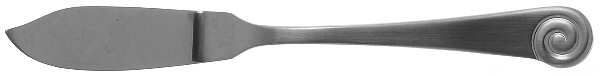 Ammonite Satin (Stainless) Flat Handle Master Butter Knife